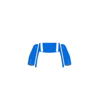 Druck Blaumann Shirt blau