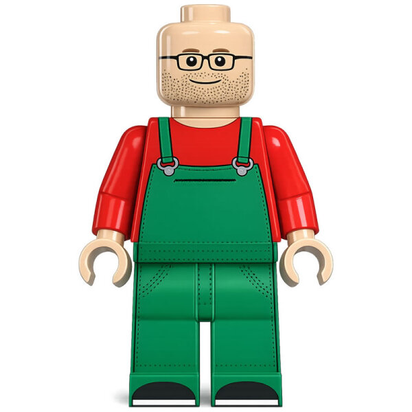 Custom Minifigur Blaumann, konfigurierbar