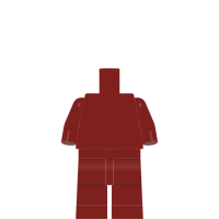 Torso &amp; Beine, dunkelrot