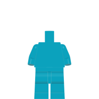 Torso &amp; Beine, hellazurblau