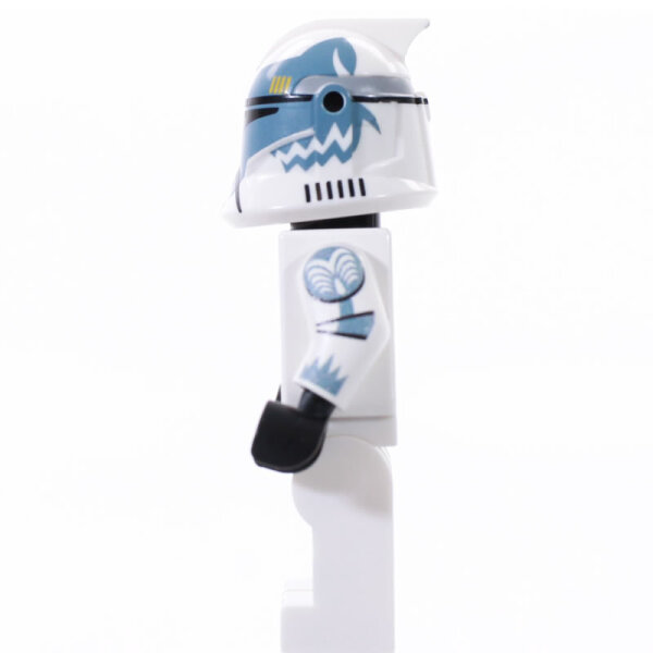 Custom Minifigur - Clone Trooper Phase 1, Wolffe, sandblue