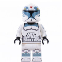 Custom Minifigur - Clone Trooper Phase 1, Wolffe, sandblue