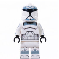 Custom Minifigur - Clone Trooper Phase 1, Wolfpack, sandblue