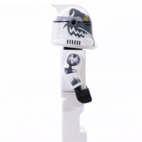 Custom Minifigur - Clone Trooper Phase 1, Wolffe, darkgray