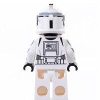 Custom Minifigur - Clone Trooper Phase 1, Wolffe, darkgray