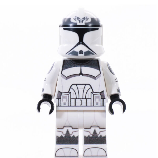 Custom Minifigur - Clone Trooper Phase 1, Wolfpack, darkgray