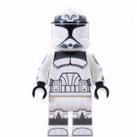 Custom Minifigur - Clone Trooper Phase 1, Wolfpack, darkgray