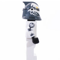 Custom Minifigur - Clone Trooper Phase 1, Wolffe, darkgray, invers