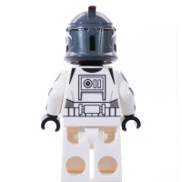 Custom Minifigur - Clone Trooper Phase 1, Wolffe, darkgray, invers