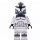 Custom Minifigur - Clone Trooper Phase 1, Wolffe, darkgray, invers