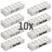 Hochzeitssteine, Liebessteine, 2x6 mit Name, 10 St&uuml;ck