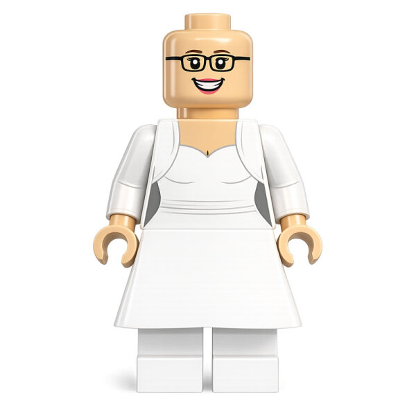 Custom Minifigur Braut Bailey, konfigurierbar, personalisierbar