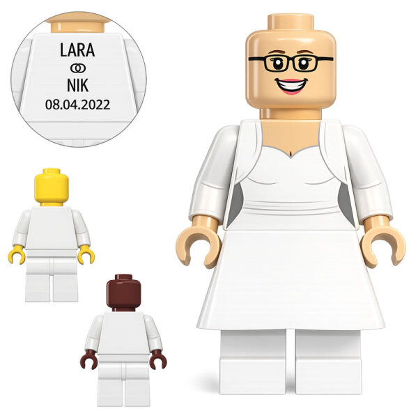 Custom Minifigur Braut Bailey, konfigurierbar,...