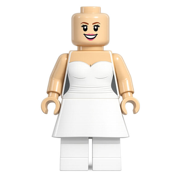 Custom Minifigur Braut Bea, konfigurierbar, personalisierbar