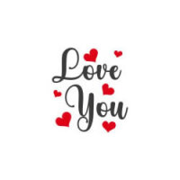 Love You mit Herzen