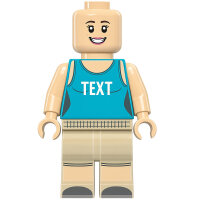 Custom Minifigur Sport-Top, weiblich, konfigurierbar