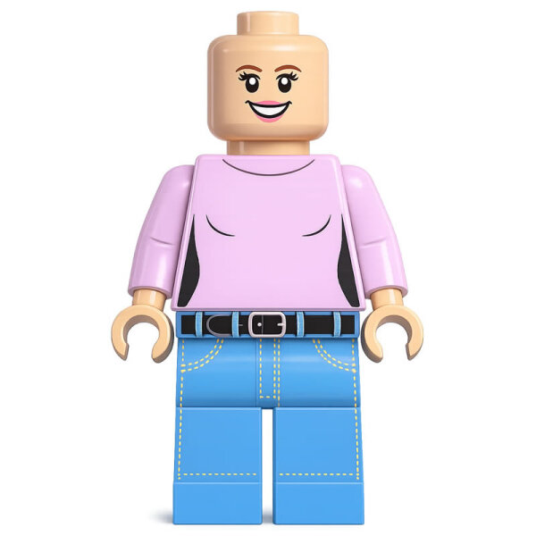 Custom Minifigur Shirt, weiblich, konfigurierbar