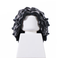 Haare, weiblich, lang, wild gelockt, schwarz