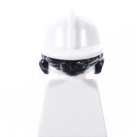 Haare, schwarz, mit Feuerwehrhelm weiß