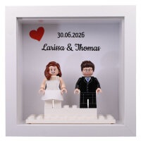 Mini-Objektrahmen Hochzeit, personalisierter Hintergund...