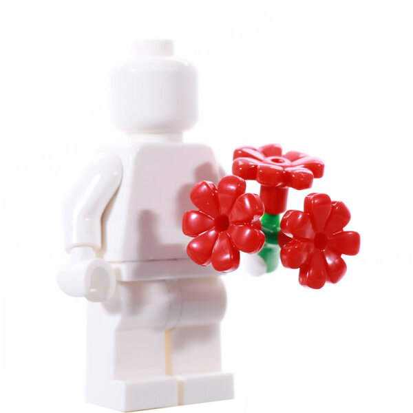 LEGO Blumenstrauß, klein, hellgrün/rot