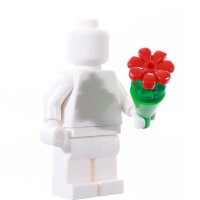 LEGO Brautstrauß, hellgrün/grün/rot
