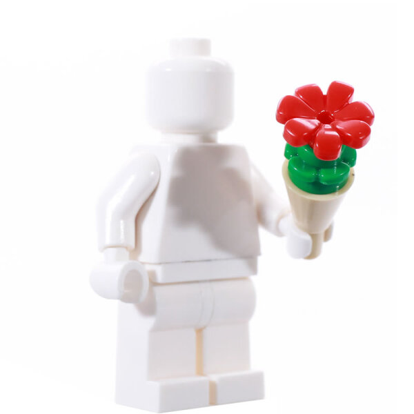 LEGO Brautstrauß, sand/grün/rot