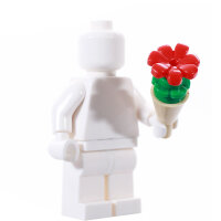 LEGO Brautstrauß, sand/grün/rot