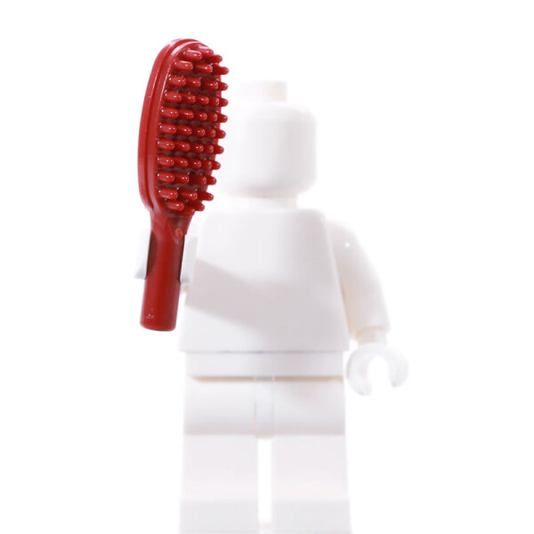 LEGO Haarbürste, dunkelrot
