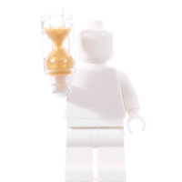LEGO Stundenglas, transparent, sand, gold