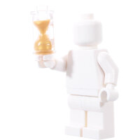 LEGO Stundenglas, transparent, sand, gold
