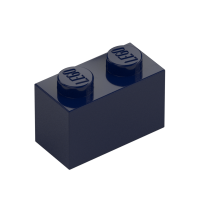 LEGO Stein 1x2, Earth Blue | Dark Blue | dunkelblau