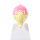 Haare, goldblond, Pferdeschwanz mit Cap, koralle