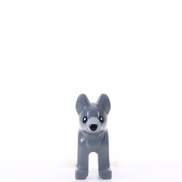 LEGO Hund Sch&auml;ferhund, Welpe, dunkelgrau
