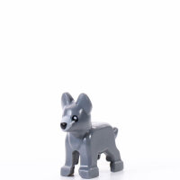 LEGO Hund Sch&auml;ferhund, Welpe, dunkelgrau