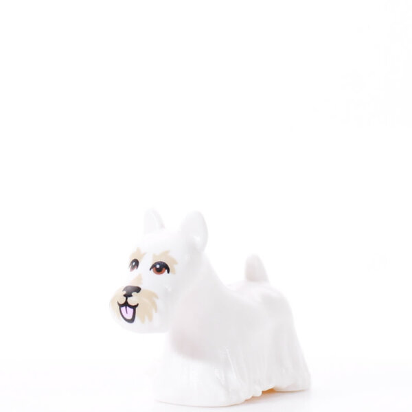 LEGO Hund Scottish Terrier, weiß