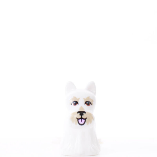 LEGO Hund Scottish Terrier, wei&szlig;