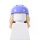 Haare, lang, aschblond mit Sporthelm, lavendel