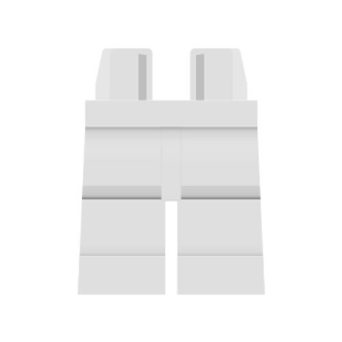 Lego 2 Stück kurze weiße Beine Hosen für Minifigur in weiss Basics 41879 Neu 