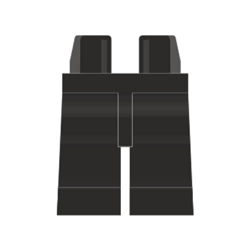 LEGO Beine plain, schwarz