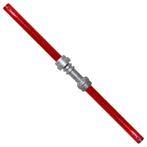 LEGO Doppel-Lichtschwert rot / silber