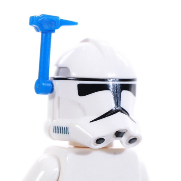 Custom Helm-Antenne, blau