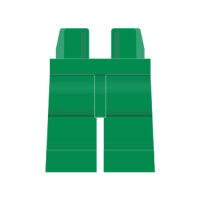 LEGO Beine plain, grün