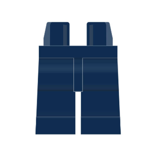 LEGO Beine plain, dunkelblau