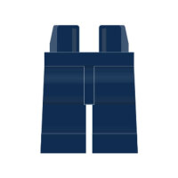 LEGO Beine plain, dunkelblau