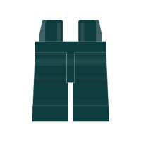 LEGO Beine plain, dunkelgrün