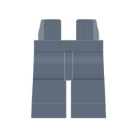 LEGO Beine plain, dunkel steingrau