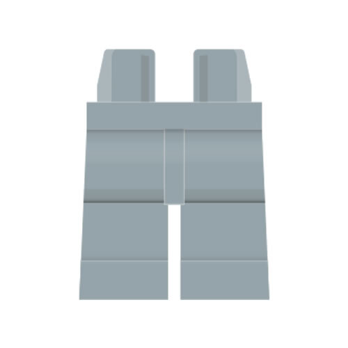 LEGO Beine plain, hell steingrau
