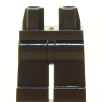 LEGO Beine plain, dunkelbraun