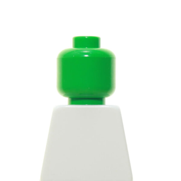 LEGO Kopf, einfarbig, grün